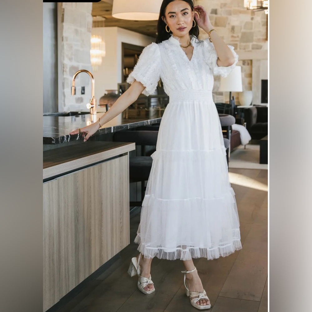 Bohme Padme Mesh Midi Dress